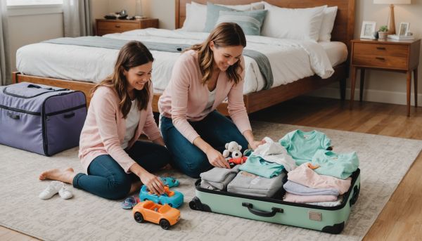 Organisation bagages voyage avec enfants bas age